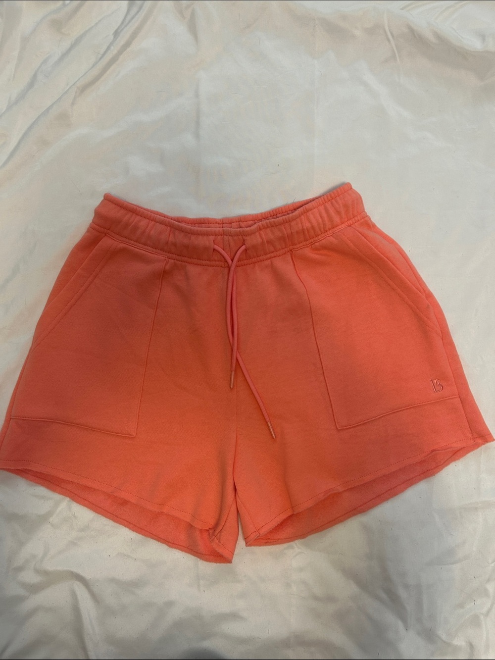 BuffBunny Coral Pink Drawstring Athletic Shorts NWOT